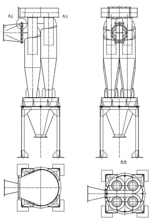чертеж циклона У21-ББЦ в Усть-Югане